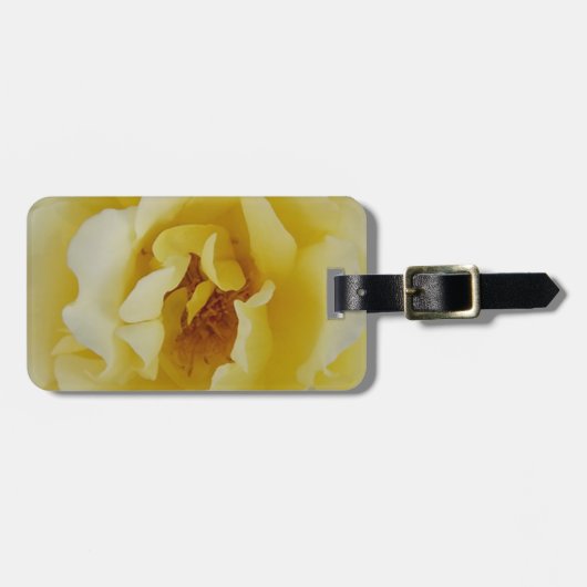 黄色いバラ ラゲッジタグ (正面横)