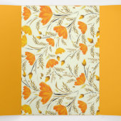 黄色いバラ 三つ折り招待状 (内部中)