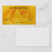 黄色いバラ 名刺 (正面/裏面)