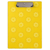 黄色いパイナップルはパターンをスライスします クリップボード (正面)