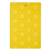 黄色いパイナップルはパターンをスライスします ミニクリップボード (裏面)