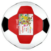 黄色いパーティーモンキーホルンバルーン赤 サッカーボール (回転)