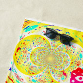 黄色いヒッパイスパイラルビーチタオル ビーチタオル (インサイチュ)