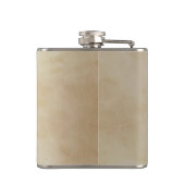 黄色いヒマワリのパーソナライズなモノグラム フラスク (裏面)