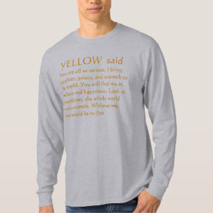 黄色いヒマワリの思考 Tシャツ
