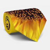 黄色いヒマワリの植物の花の人のネクタイ ネクタイ (ロール)