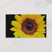 黄色いヒマワリの花 名刺 (裏面)