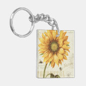 黄色いヒマワリ キーホルダー (正面左)