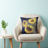 黄色いヒマワリ クッション (椅子)