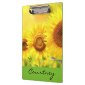 黄色いヒマワリ クリップボード (左)