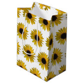 黄色いヒマワリ ミディアムペーパーバッグ (裏面アングル)