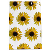 黄色いヒマワリ ミディアムペーパーバッグ (正面)