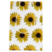 黄色いヒマワリ ミディアムペーパーバッグ (裏面)