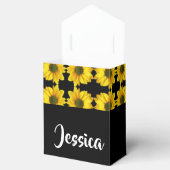 黄色いヒマワリ（黒） フェイバーボックス (オープン)