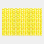 黄色いピックボール、0-0-2を提供、白 ラッピングペーパーシート (正面3)