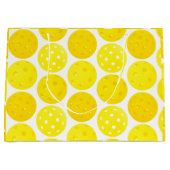 黄色いピックボール、0-0-2を提供、白 ラージペーパーバッグ (正面)