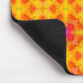 黄色いピンクのMausepad マウスパッド (コーナー)