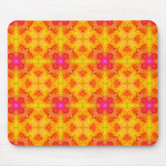黄色いピンクのMausepad マウスパッド (正面)