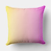黄色いピンク色の枕 クッション (裏面)