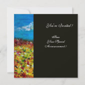 黄色いフィールド 招待状 (裏面)