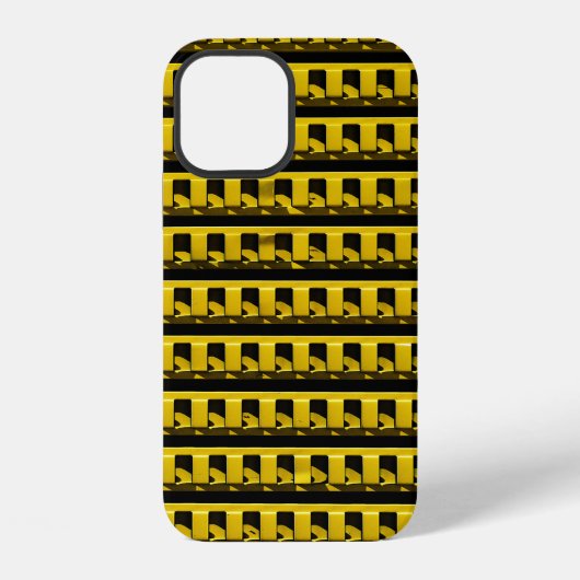 黄色いフェンス iPhoneケース (裏面)