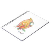 黄色いフクロウのノート ノートブック (左側)