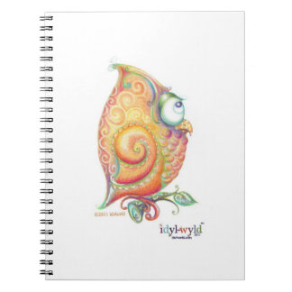 黄色いフクロウのノート ノートブック