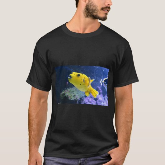 黄色いフグ Tシャツ (正面)