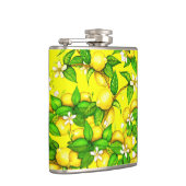 黄色いフラスコのレモンプリント フラスク (右)