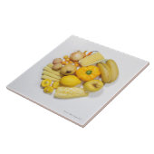 黄色いフルーツ及び野菜の選択 タイル (側面)