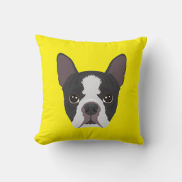 黄色いフレンチ・ブルドッグ クッション