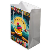 黄色いプラスチックのアヒル ミディアムペーパーバッグ (裏面アングル)