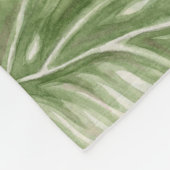 黄色いプルメリアのフリースの投球 フリースブランケット (角)