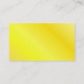 黄色いプロフィールカード 名刺 (裏面)
