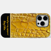 黄色いヘビ鮮やかキンの予期せぬ美しい Case-Mate iPhoneケース (裏面 (横))