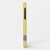 黄色いヘリンボンパターン{あなたの色を選んで下さい} Case-Mate iPhoneケース (裏面/左)