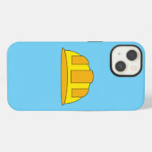 黄色いヘルメット漫画 iPhoneケース (裏面横)