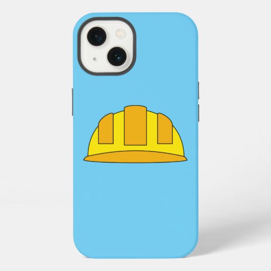 黄色いヘルメット漫画 iPhoneケース (裏面)