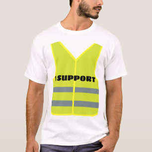 黄色いベストの安全はカスタム設計します Tシャツ