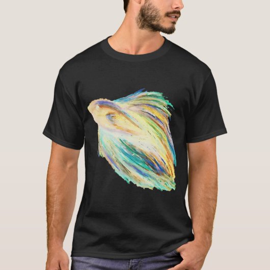 黄色いベタ Tシャツ (正面)