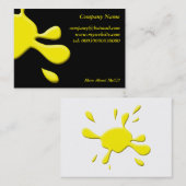 黄色いペンキSplodge 名刺 (正面/裏面)