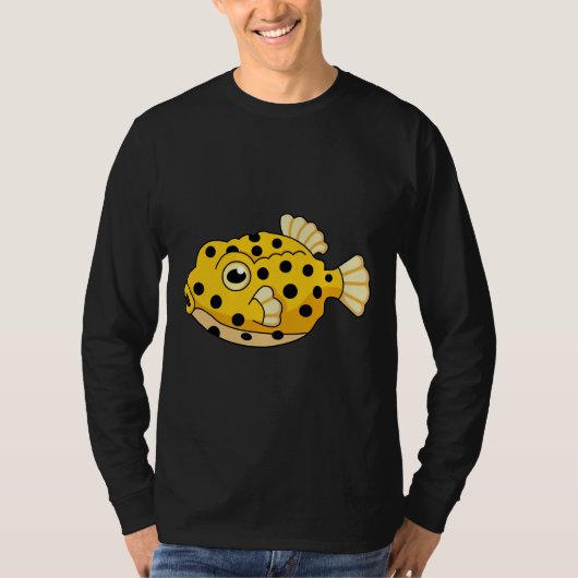 黄色いボックスフィッシュ Tシャツ (正面)