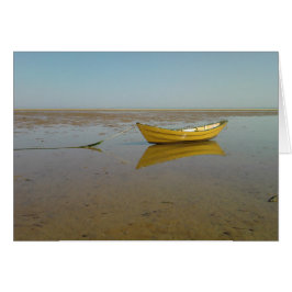 黄色いボートの反射