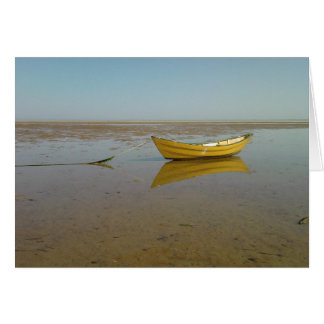 黄色いボートの反射