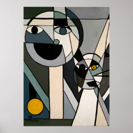 黄色いボールを見る ポスター