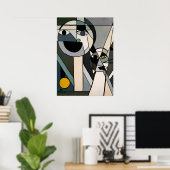 黄色いボールを見る ポスター (ホームオフィス)