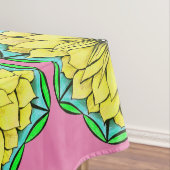 黄色いポインセチアのデザイン テーブルクロス (インサイチュ)