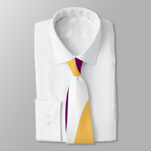 黄色いマロン赤い曲線の波型パターンデザイン ネクタイ (タイ)