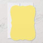 黄色いミツバチの赤ちゃんシャワーの招待 招待状 (裏面)