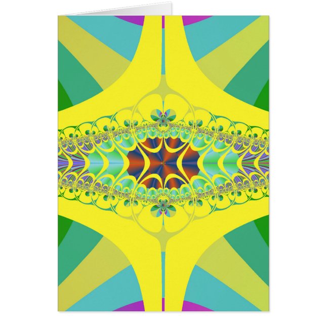 黄色いムカデのフラクタル (正面)